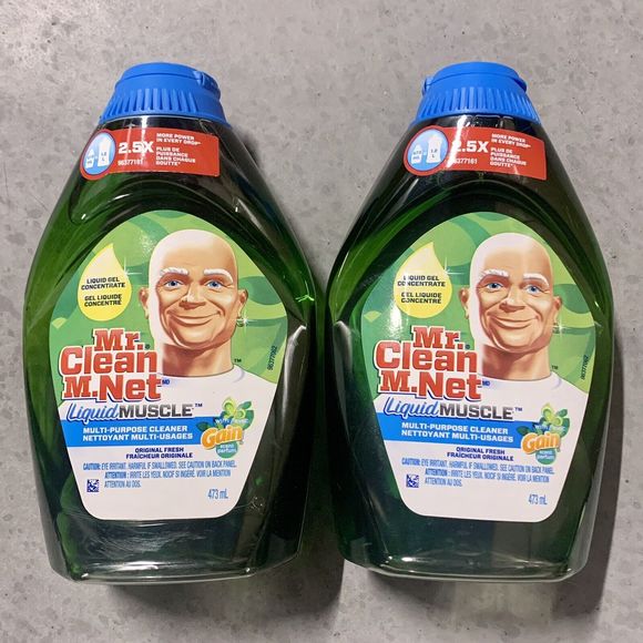 Mr. Clean Other - 2pk Mr Clean Liquid Muscle Gel Concentrate Multi Purpose Cleaner Gain 16oz New